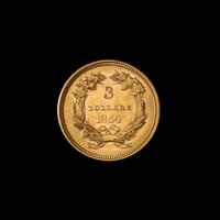 A United States 1854 Indian Princess $3 Gold Coin