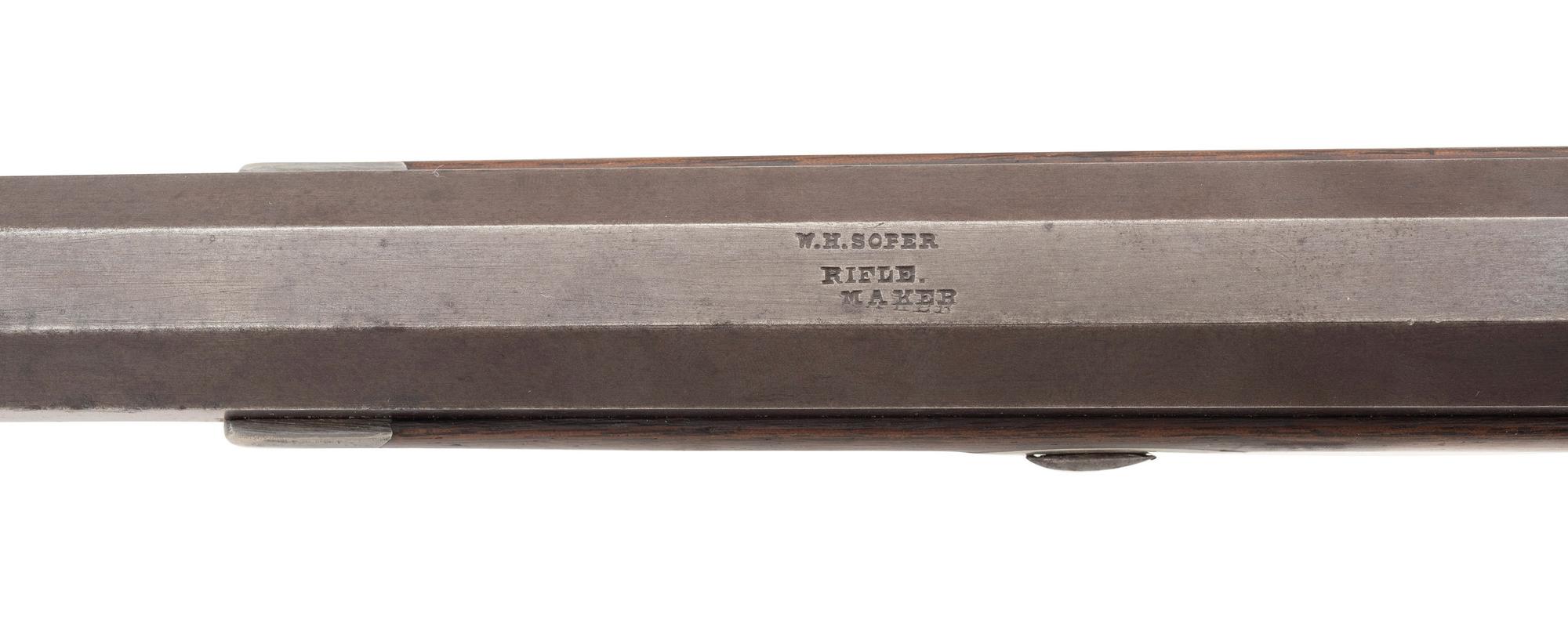 Heavy Barreled Plains Rifle Built on a Model 1860 Spencer Carbine Action by William H. Soper