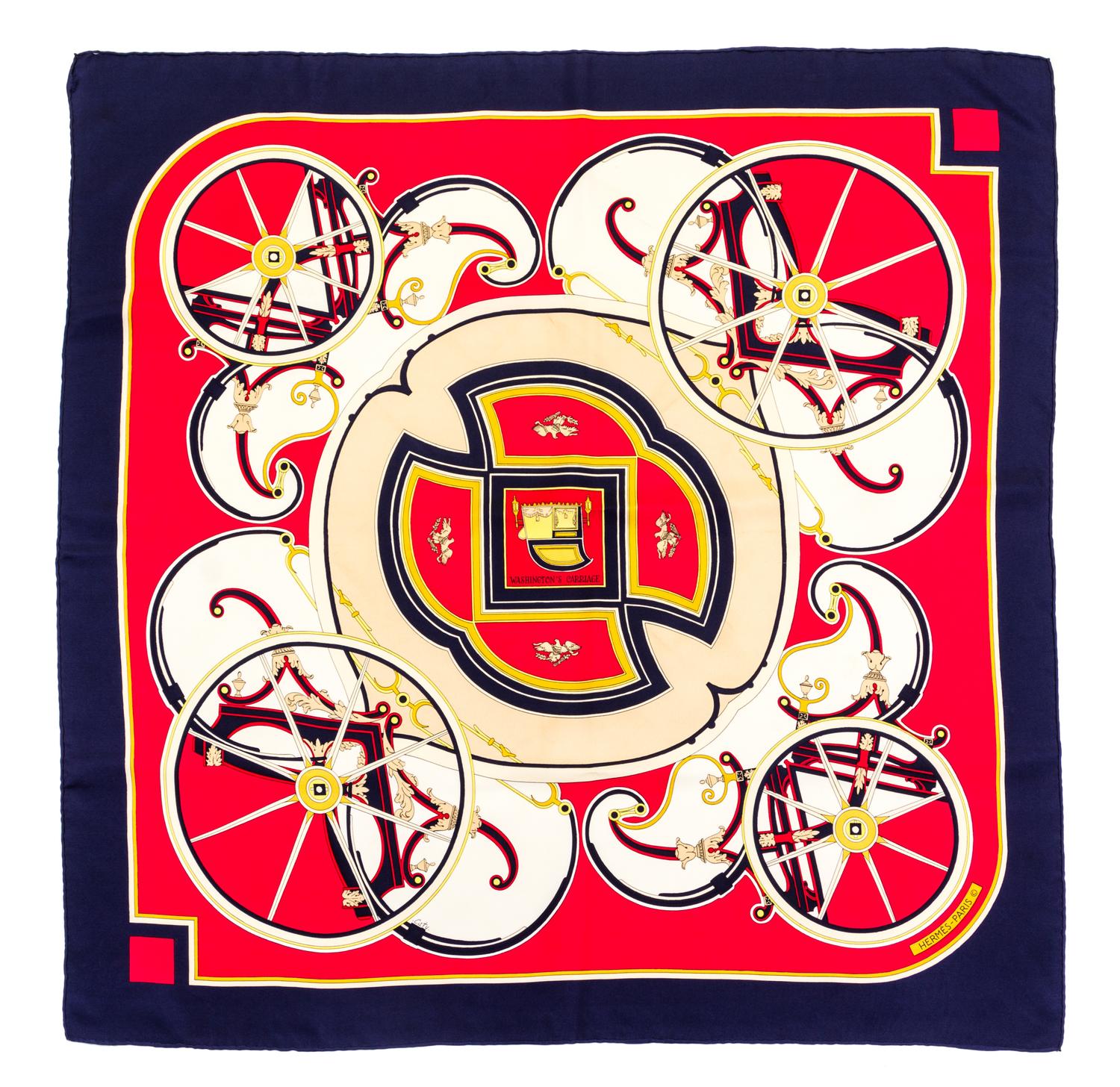 An Hermes 90cm Silk Scarf, 36" x 36".