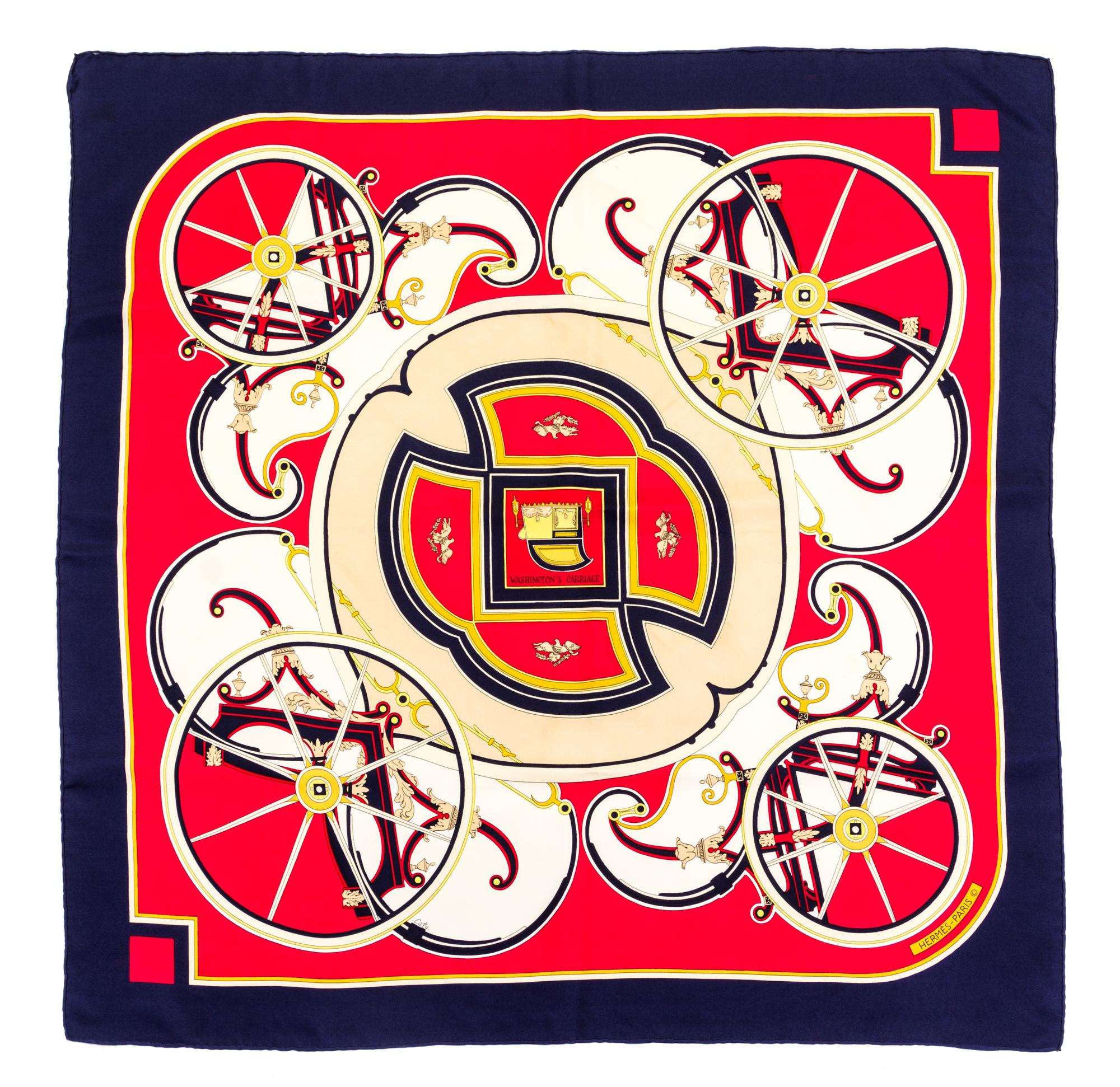 An Hermes 90cm Silk Scarf, 36" x 36".