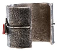 Silver Tufa Cast Cuff Bracelet, with Turquoise and Coral Lot is located and will ship from Denver, Collection.
