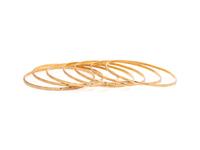 YELLOW GOLD BANGLE BRACELET SET