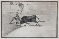 Francisco de Goya, (Spanish, 1746-1828), La desgraciada muerte de Pepe Illo en la plaza de Madrid (pl. 33 from La Tauromaquia)