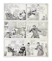 (CHICAGO) MCCUTCHEON, JOHN TINNEY. 6 original pen and ink illustrations for The Chicago Tribune re: crime, c. 1926-1931.