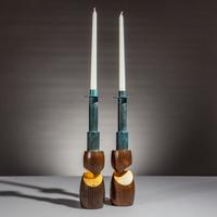 Wendell Castle (American, 1932–2018) — Pair of Candlesticks, 1990
