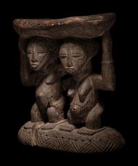 A Baule Wood Stool