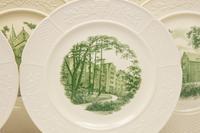 A Set of Twelve Wedgwood Plates with Landscapes of Wellesley College