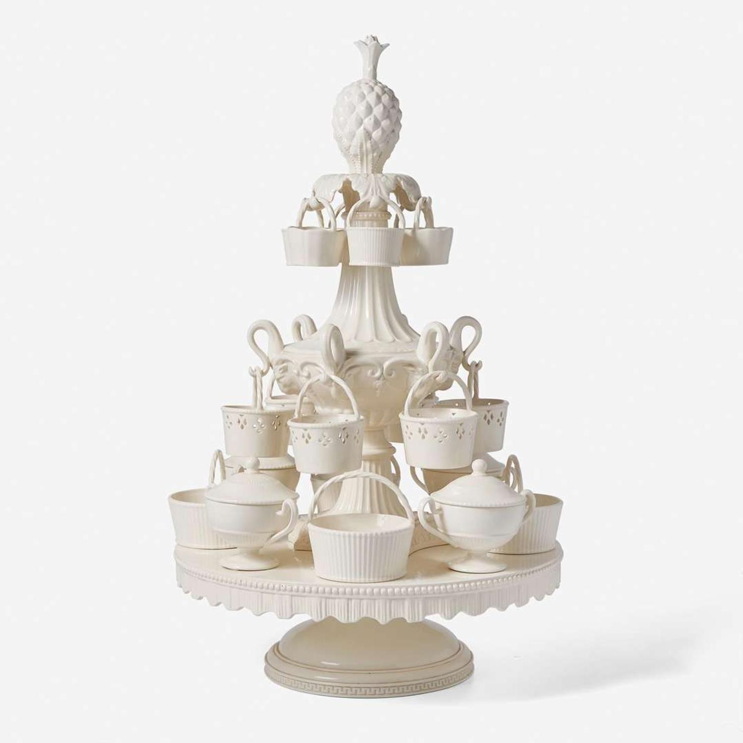 A Wedgwood Queensware Epergne UK, early 21st century
