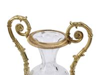 A Pair of Cut Glass and Gilt-Bronze Mounted Vases