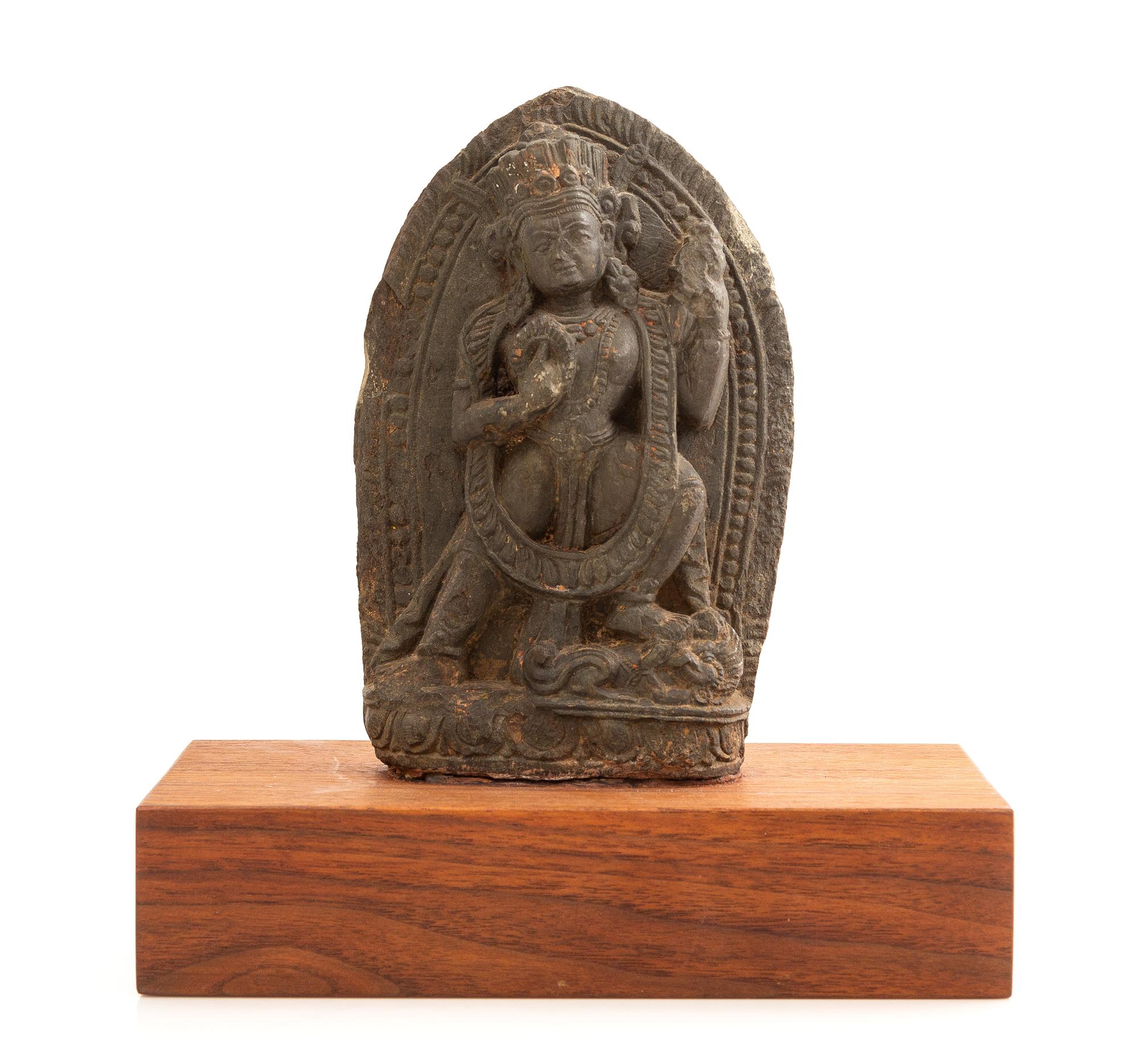 A Northeast Indian Phyllite Stone Fragment Height 6 1/2 inches. — PALA PERIOD, 11TH/12TH CENTURY