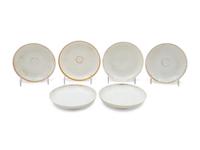 A Collection of Transfer Decorated Cups and Saucers