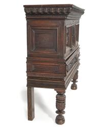 An English Gothic Revival Oak Court Cupboard
