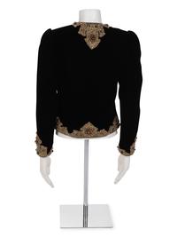 Oscar de la Renta Embellished Velvet Jacket, 1990s