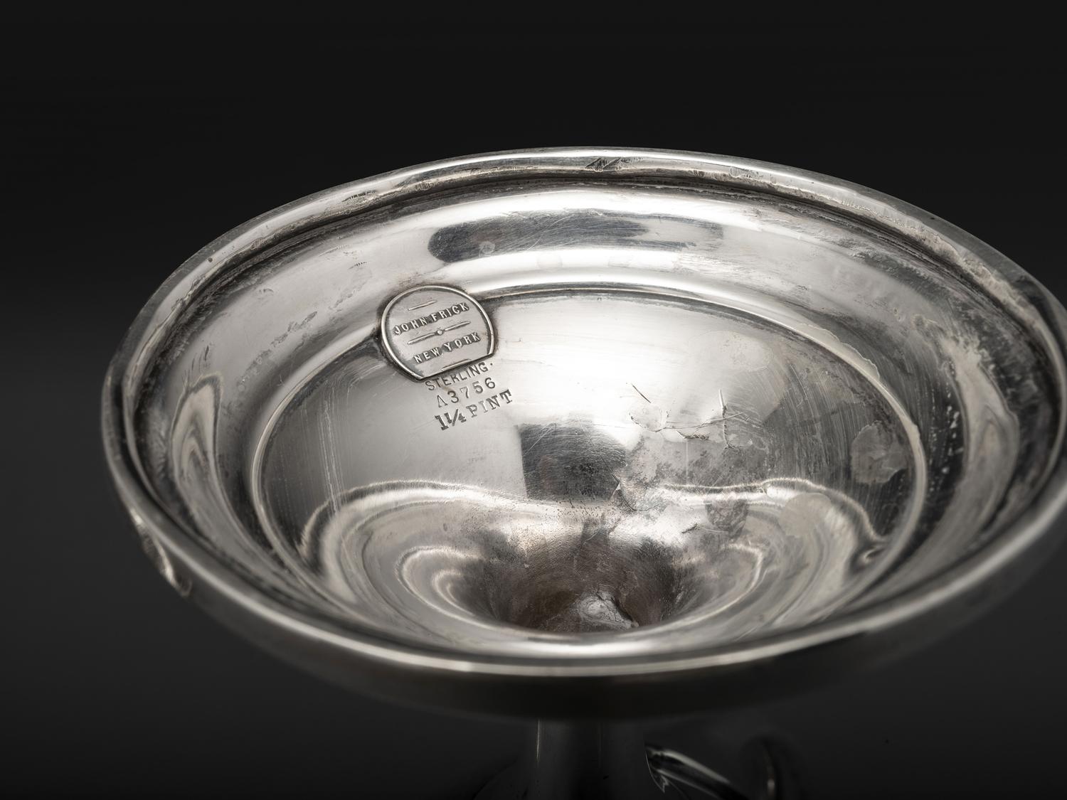 A Three-Handled American Silver Trophy Cup and Basket