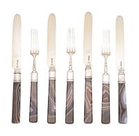 A Collection of English Silver Flatware Articles
