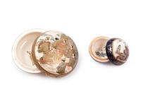 A Group of Japanese Enamel Decorated Satsuma Porcelain Articles