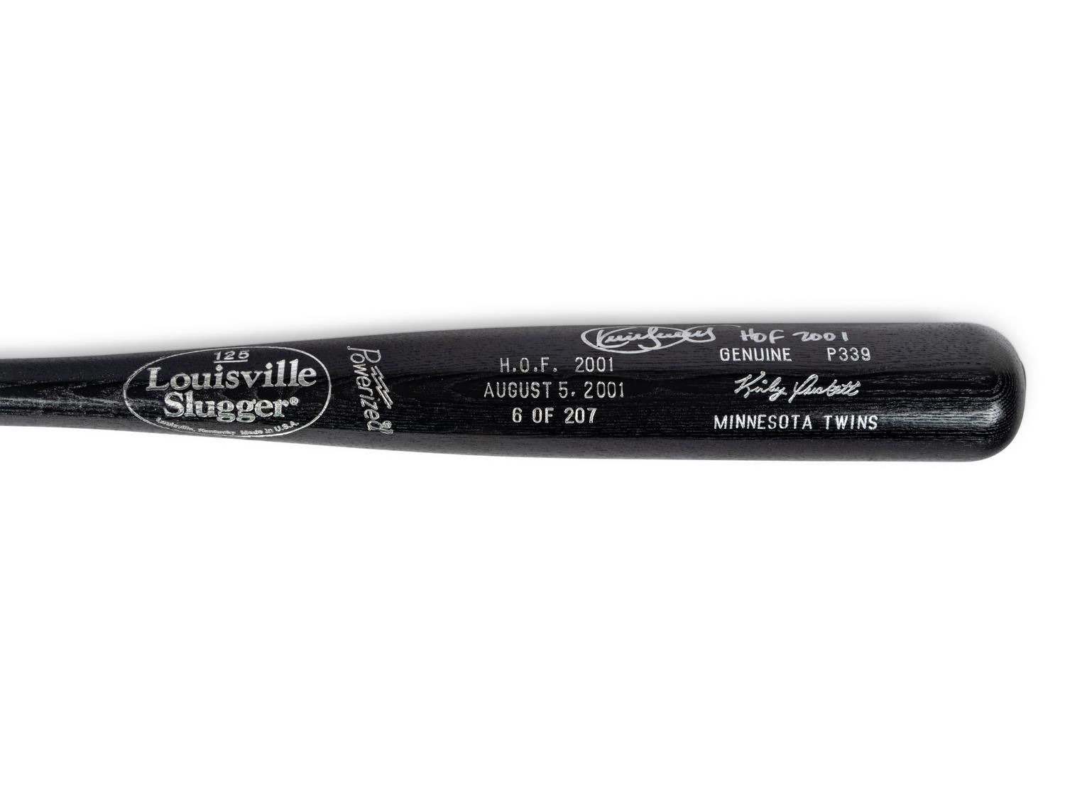 A Kirby Puckett Hall of Fame Signed Autograph Limited Edition Bat,