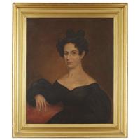 American School 19th century Pair of portraits: a lady and a gentleman, circa 1830