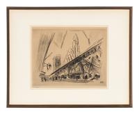 Downtown, The El (from Six American Etchings ), 1921