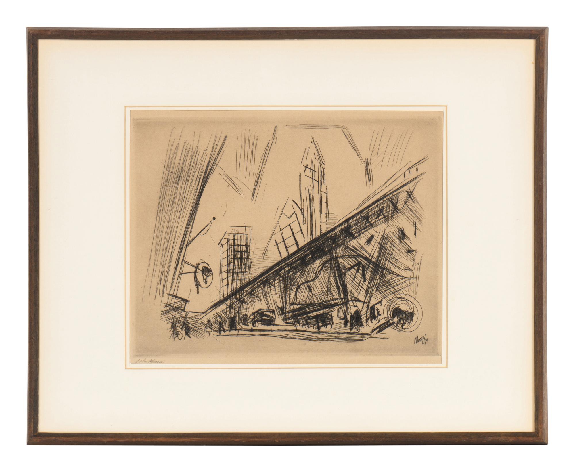 Downtown, The El (from Six American Etchings ), 1921