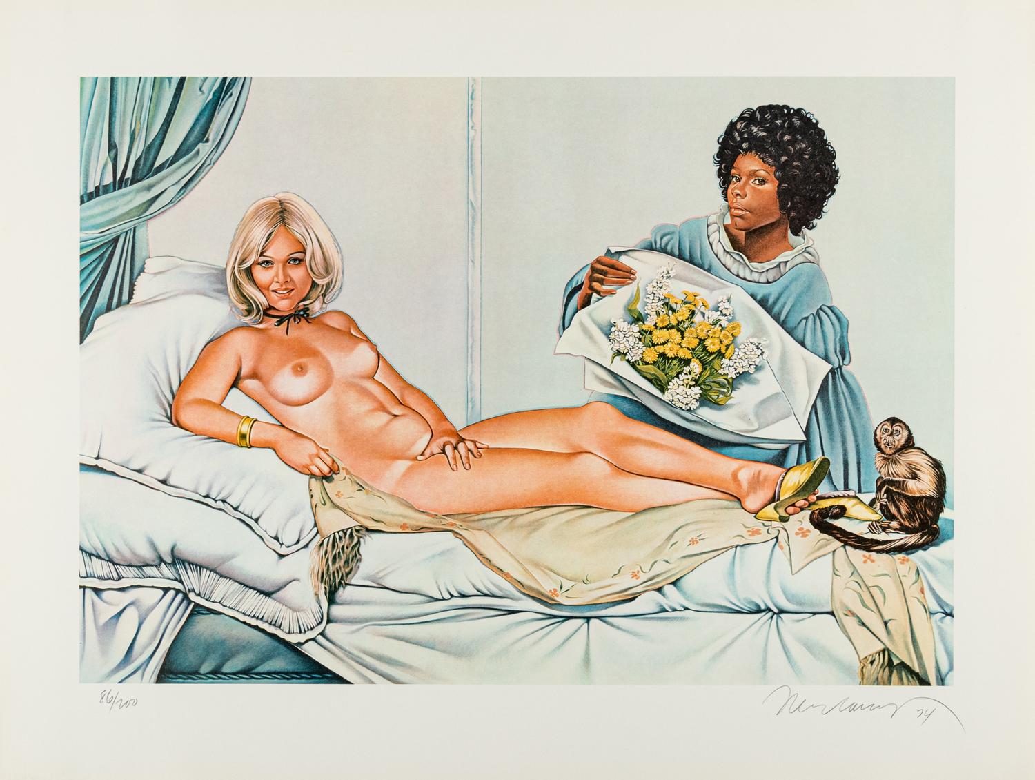 Mel Ramos ( complete portfolio of four prints with original cloth case)
