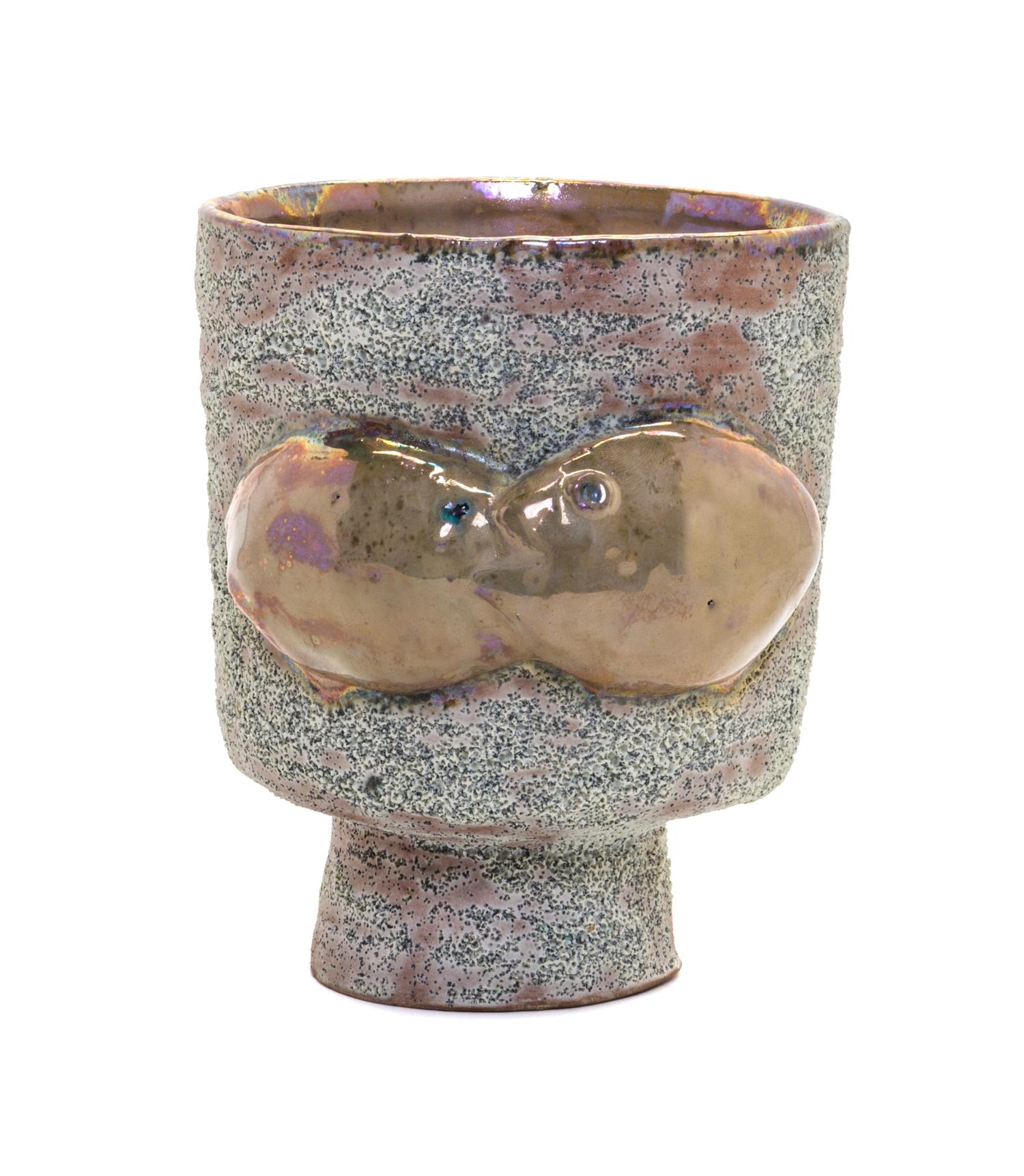 Beatrice Wood, (American, 1893-1998), Footed vessel