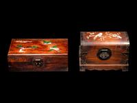 Two Inlaid Huanghuali Boxes
