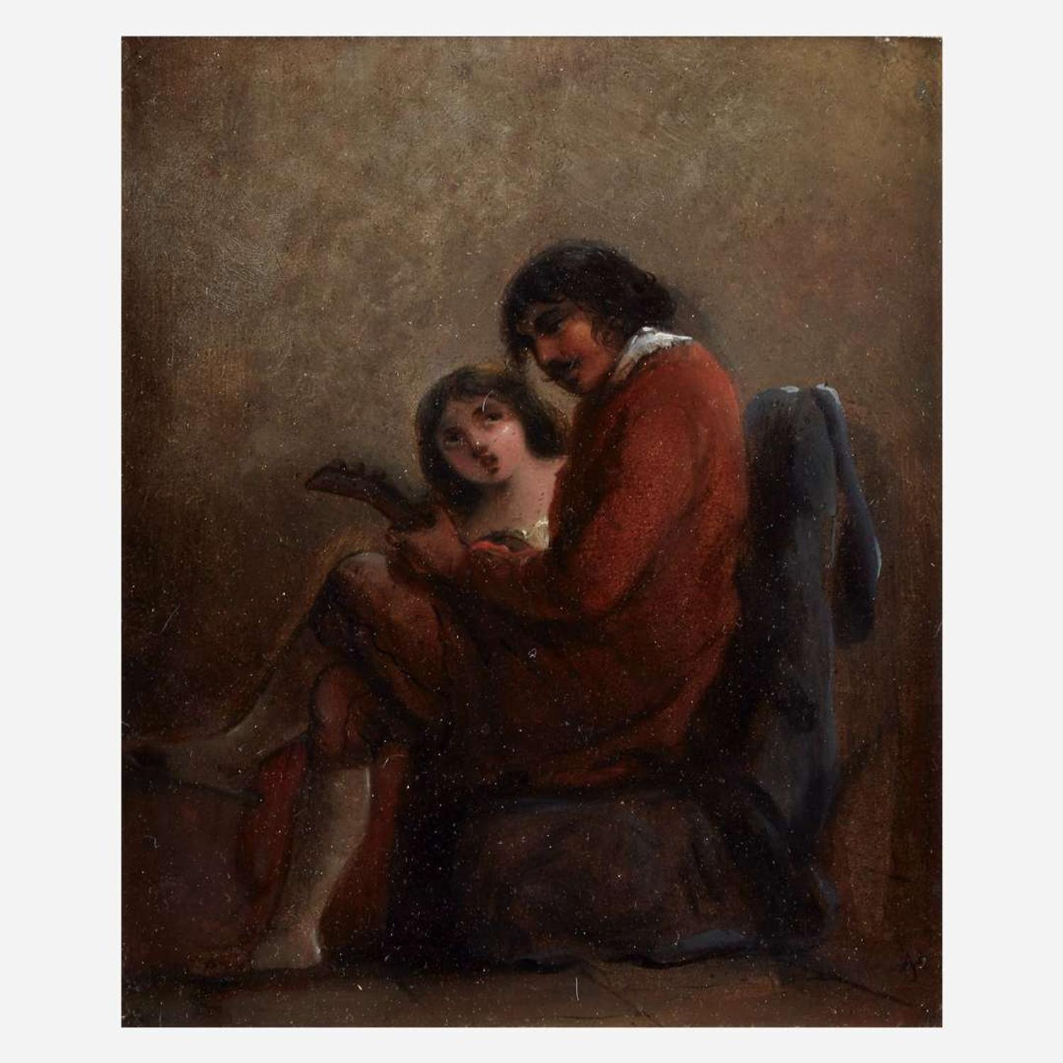 Alfred Jacob Miller (American, 1810-1874) All Hail to the Brave and the Free