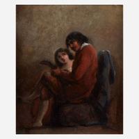 Alfred Jacob Miller (American, 1810-1874) All Hail to the Brave and the Free