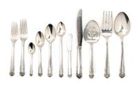 An American Partial Sterling Silver Flatware Service, Lunt,