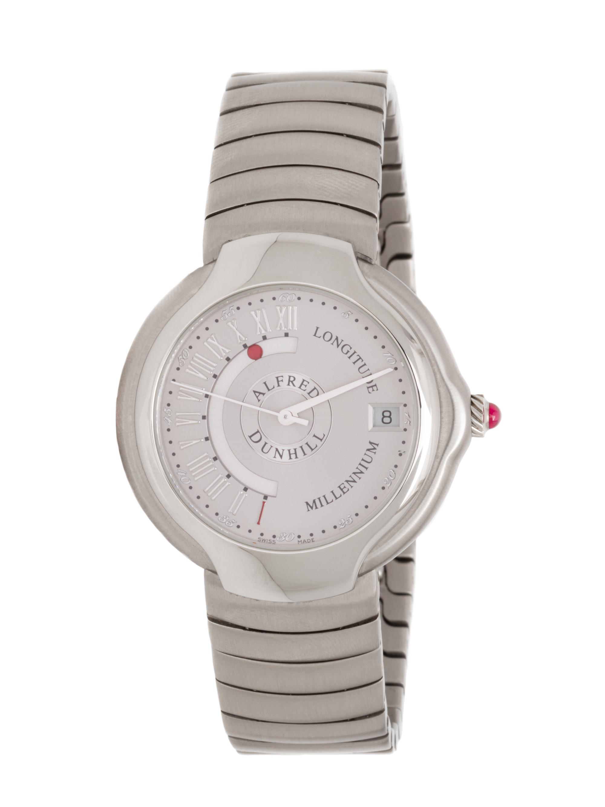 ALFRED DUNHILL, STAINLESS STEEL 'LONGITUDE MILLENNIUM' WATCH