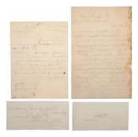 [ABOLITIONISTS - WRITERS - ARTISTS]. 4 autographs, incl. Wm. Lloyd GARRISON & Gerrit SMITH.