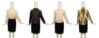 Four Blouses by Saint Laurent and Chloé, 1970-80s