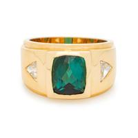 TOURMALINE AND DIAMOND RING
