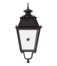 A Set of Three Painted Metal Lanterns