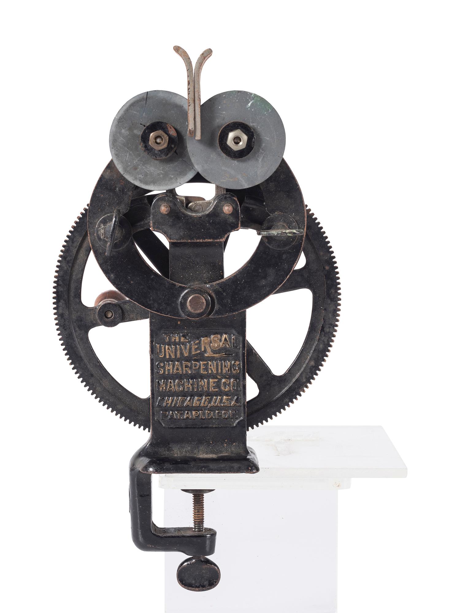 A Hand-Crank Sharpener by The Universal Sharpening Machine Company