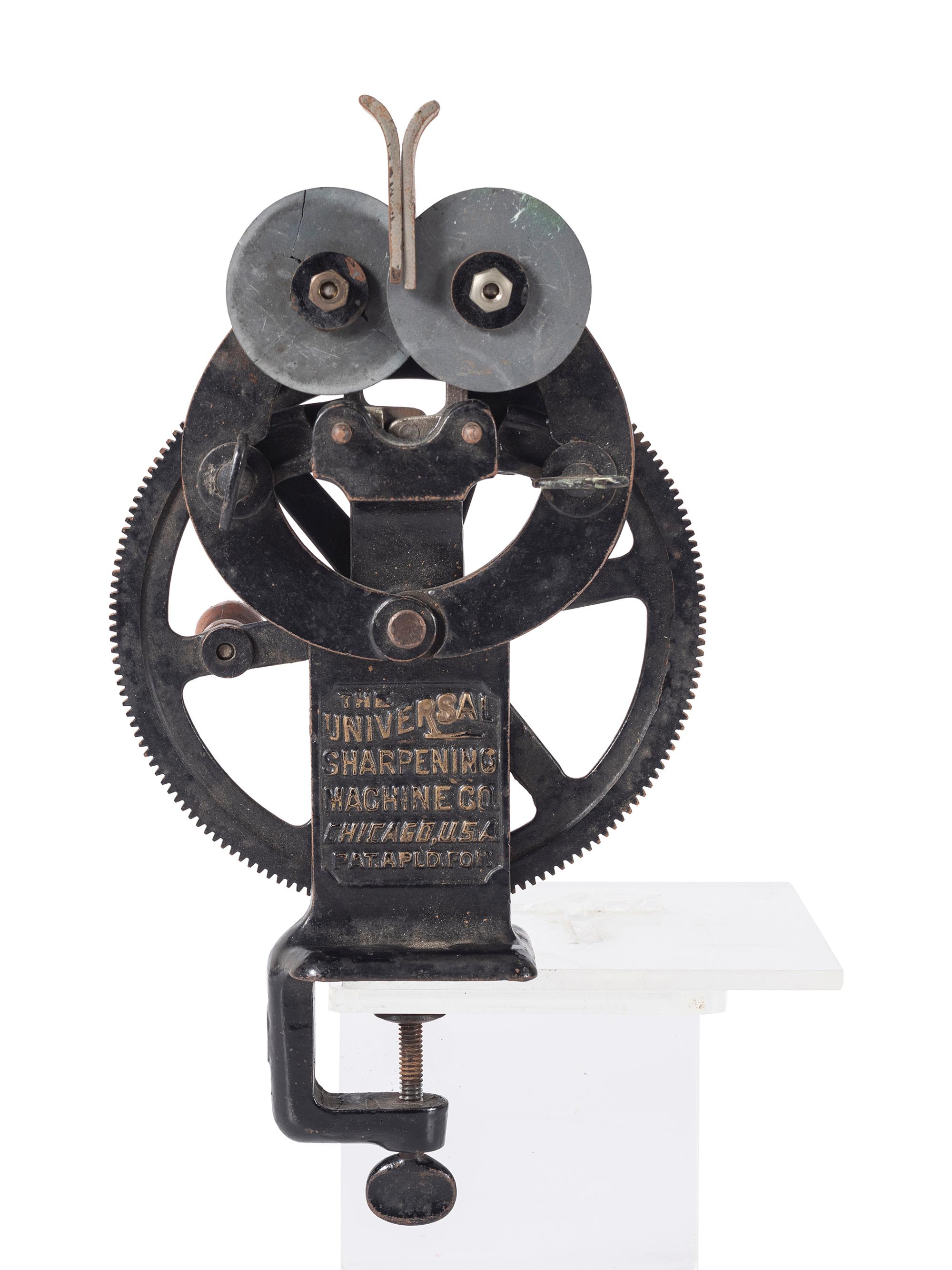 A Hand-Crank Sharpener by The Universal Sharpening Machine Company
