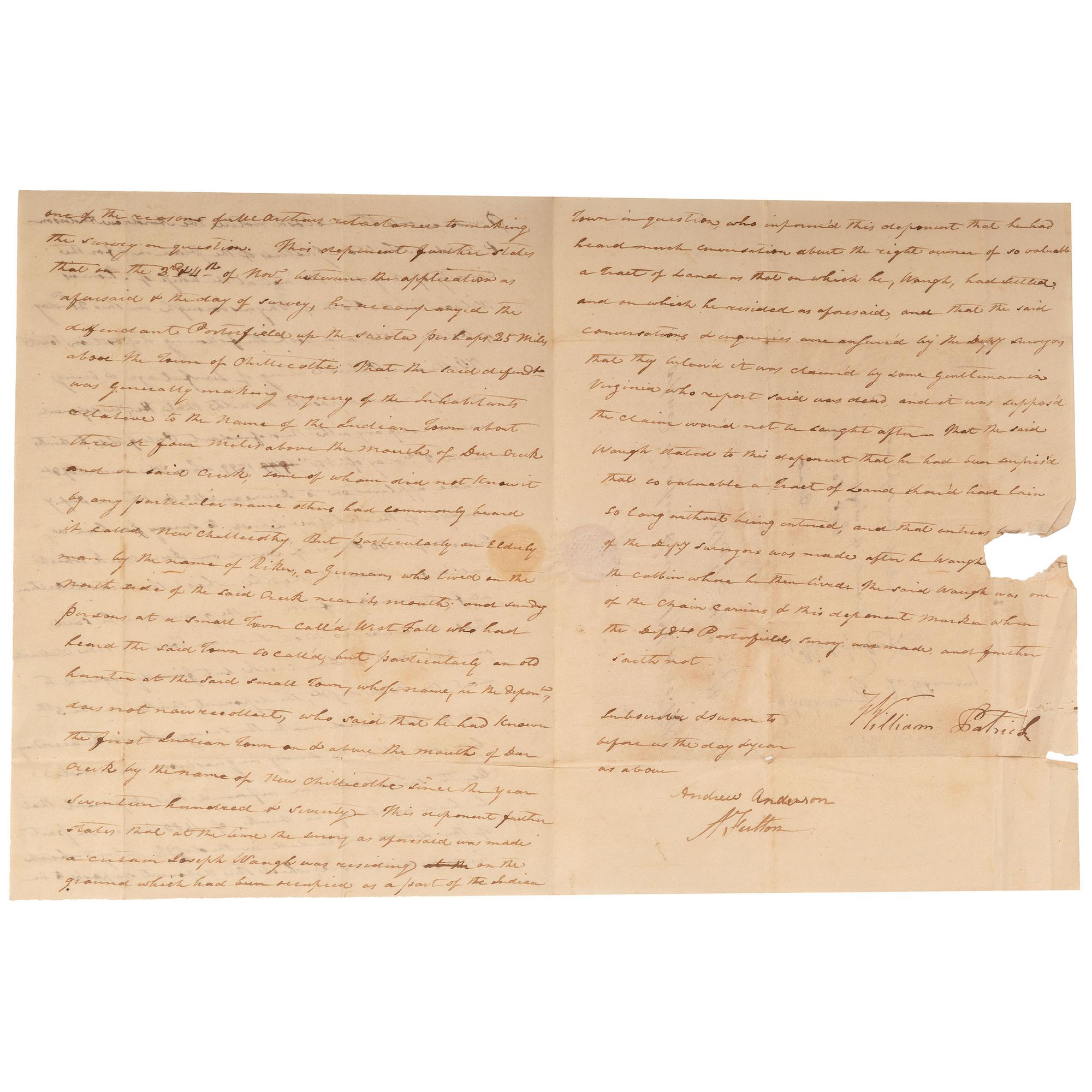 [AUTOGRAPHS & MANUSCRIPTS] -- [NORTHWEST TERRITORY & OHIO]. A group of 31 manuscript and partially printed documents, late 18th to early 19th century, including: