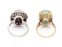 COLLECTION OF GEMSTONE RINGS