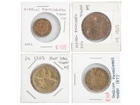 [EARLY PHOTOGRAPHY]. A group of daguerreian tokens incl. Meade Bros., Root & Co., Fitzgibbon, and others.