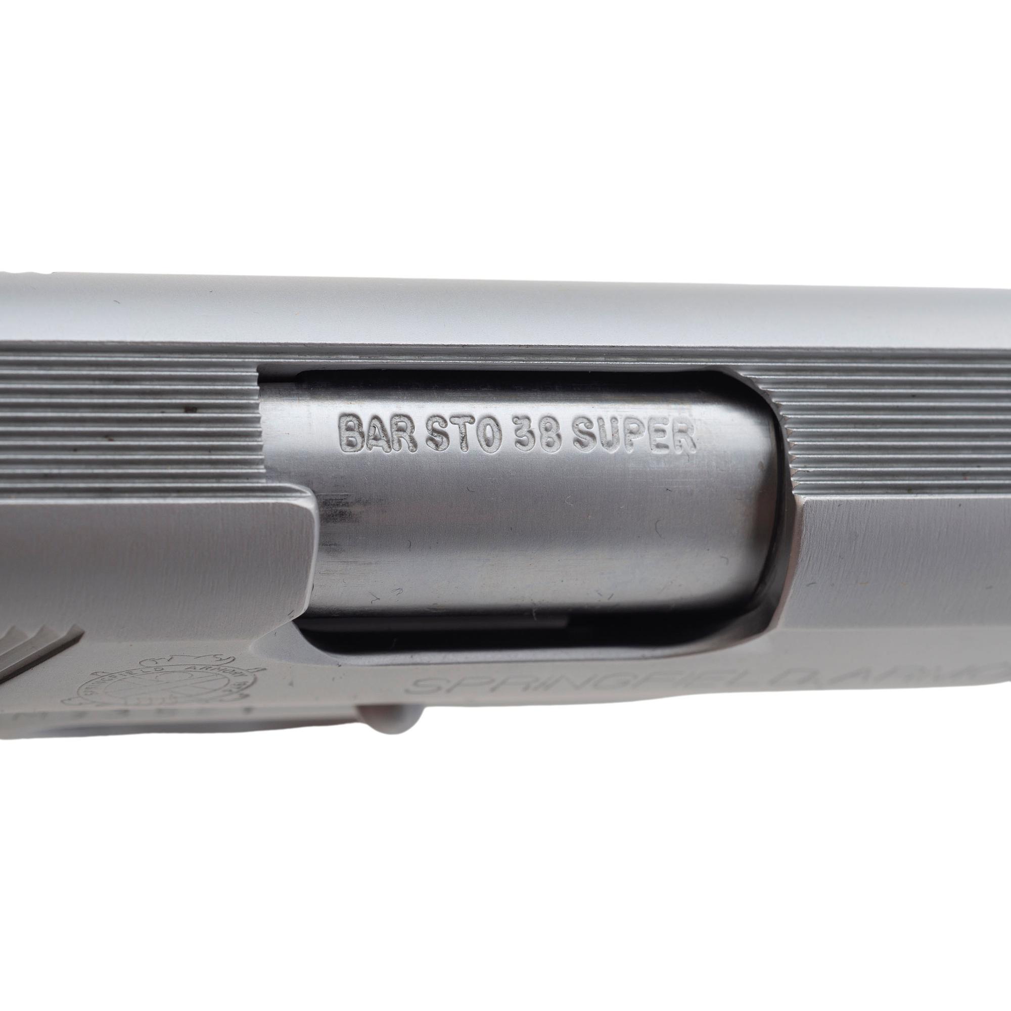 *Springfield Armory 1911-A1 Customized by Woods Pistol Smithing with Muzzle Brake in .38 Super