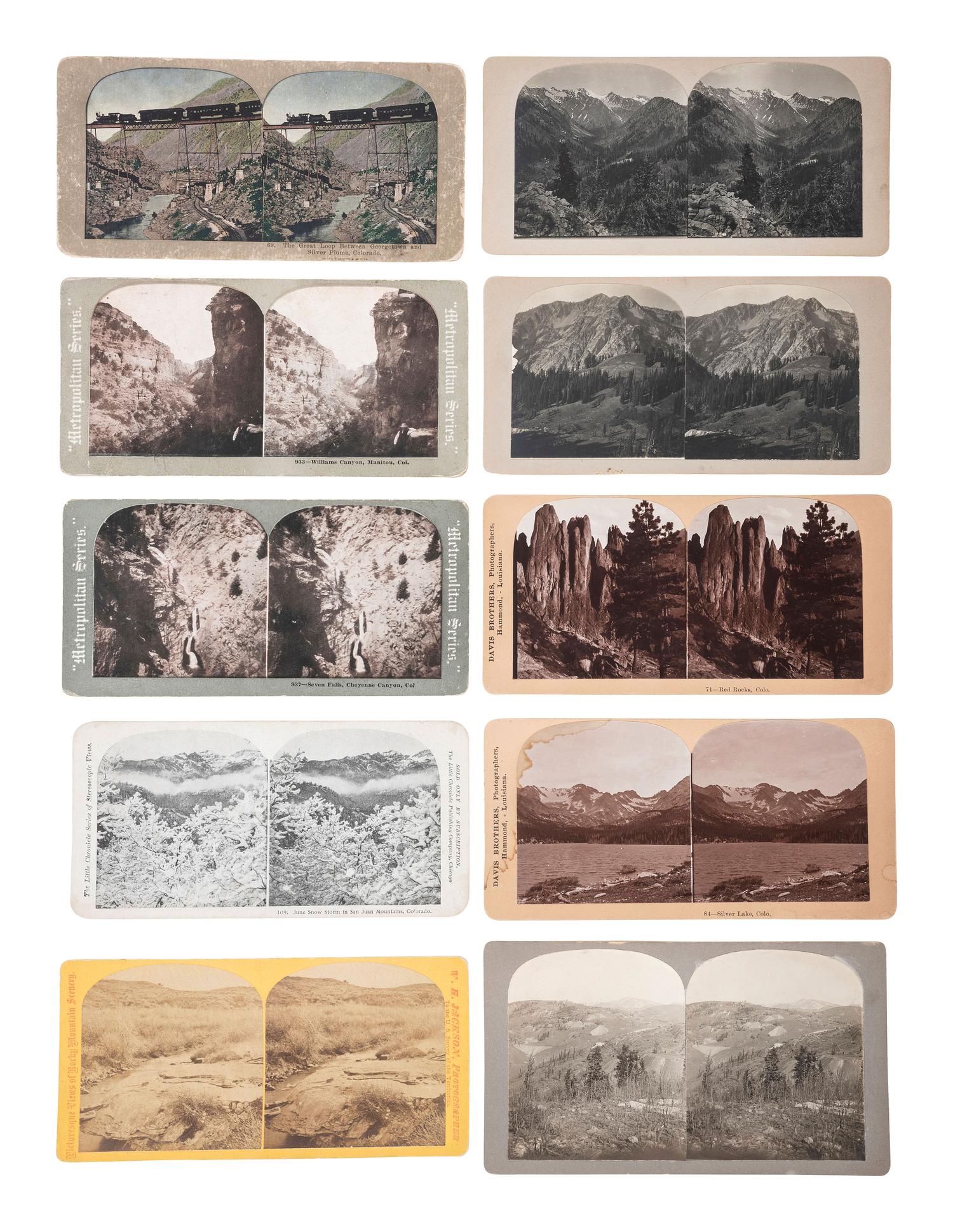 [WESTERN AMERICANA]. A large group of mining and other western scenes, including: