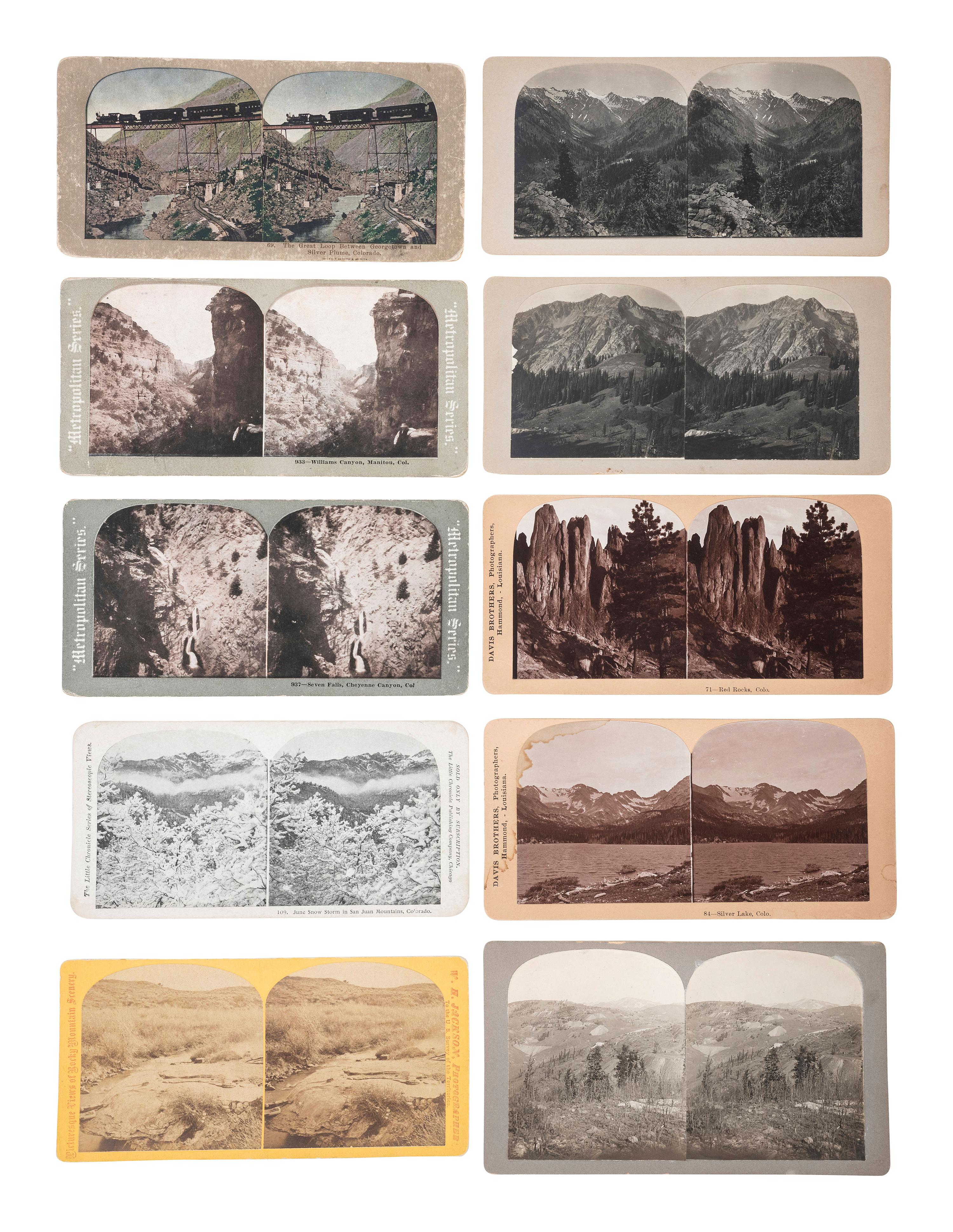 [WESTERN AMERICANA]. A large group of mining and other western scenes, including: