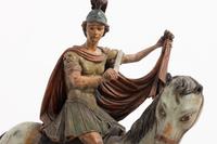 Two Continental Carved and Painted Wood Figures