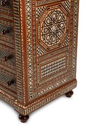 A Moorish Style Inlaid Chest of Drawers