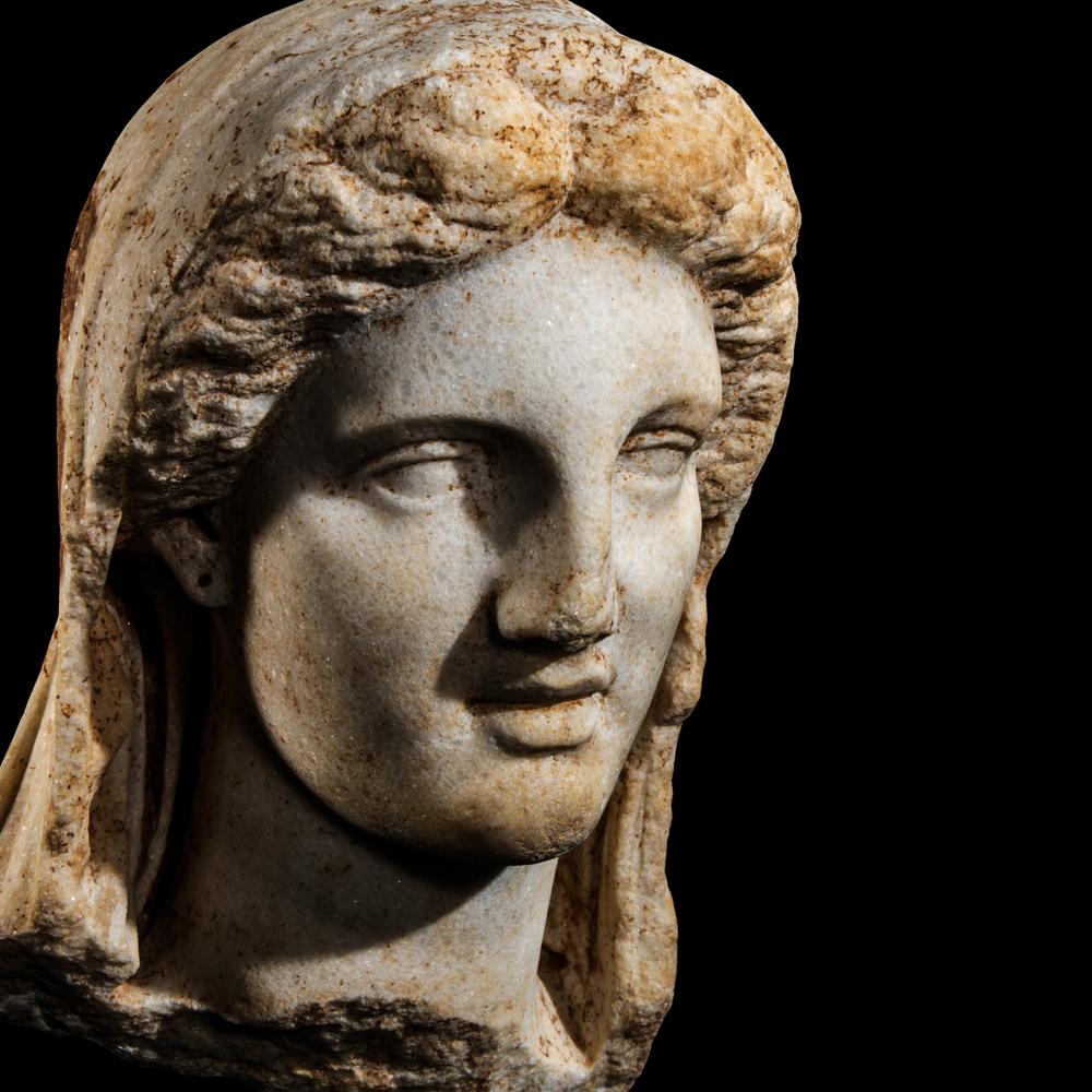A Greek Marble Head of Demeter