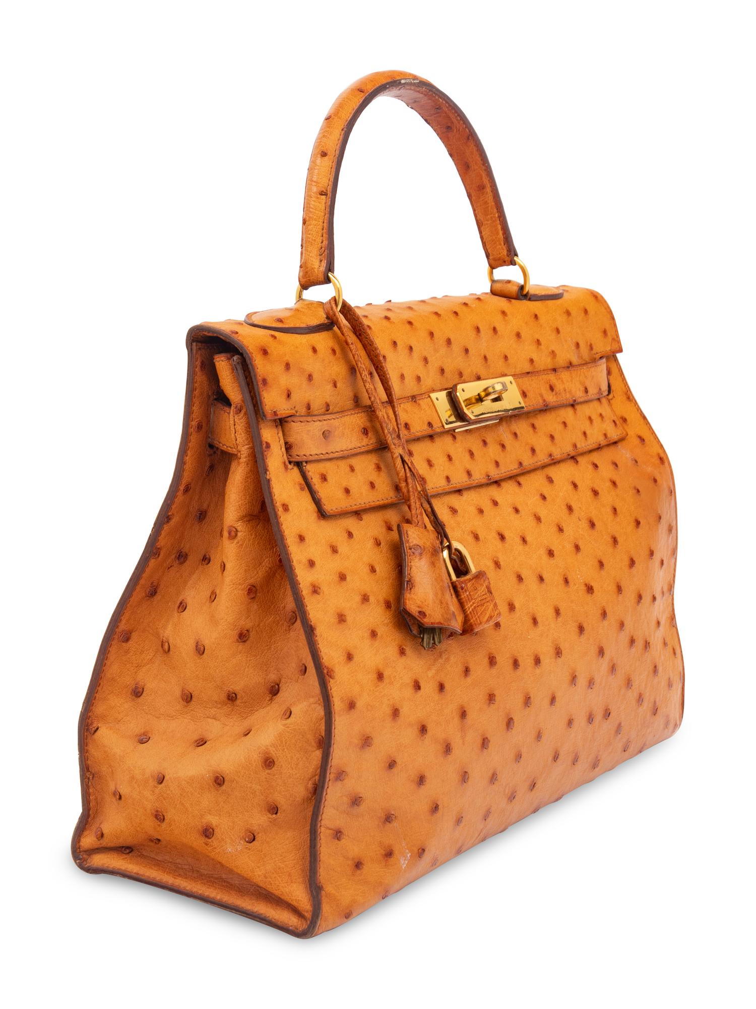 Hermès Ostrich Kelly 32 with Strap
