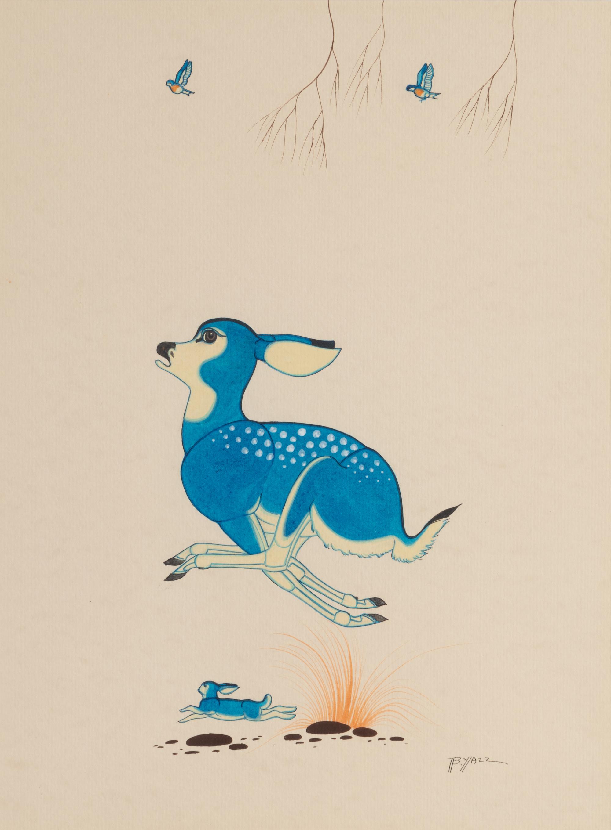 untitled, Blue Deer