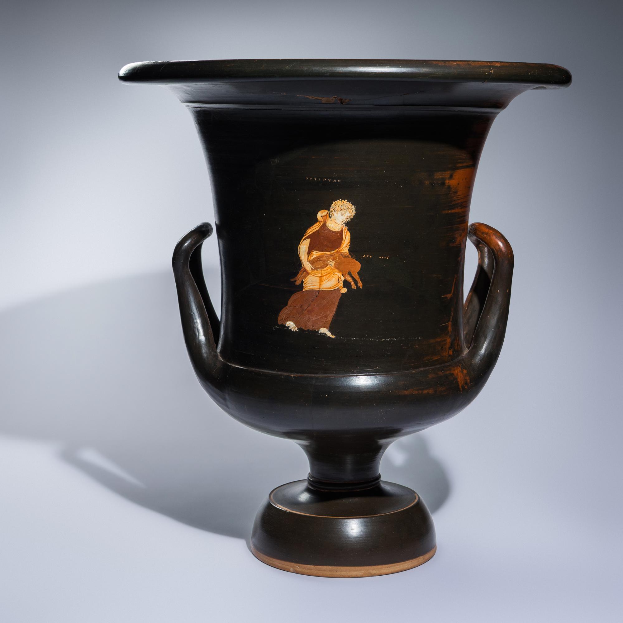 An Apulian Gnathian-Ware Calyx-Krater
