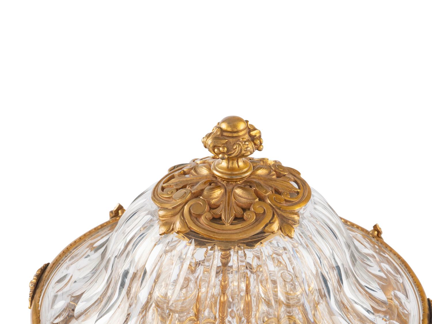 A Baccarat Gilt Bronze Mounted and Cut Glass Cave à Liqueur